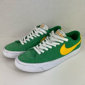 Nike SB Grant Taylor Zoom Blazer Low sneaker Lucky Green suede upper men’s 8.5